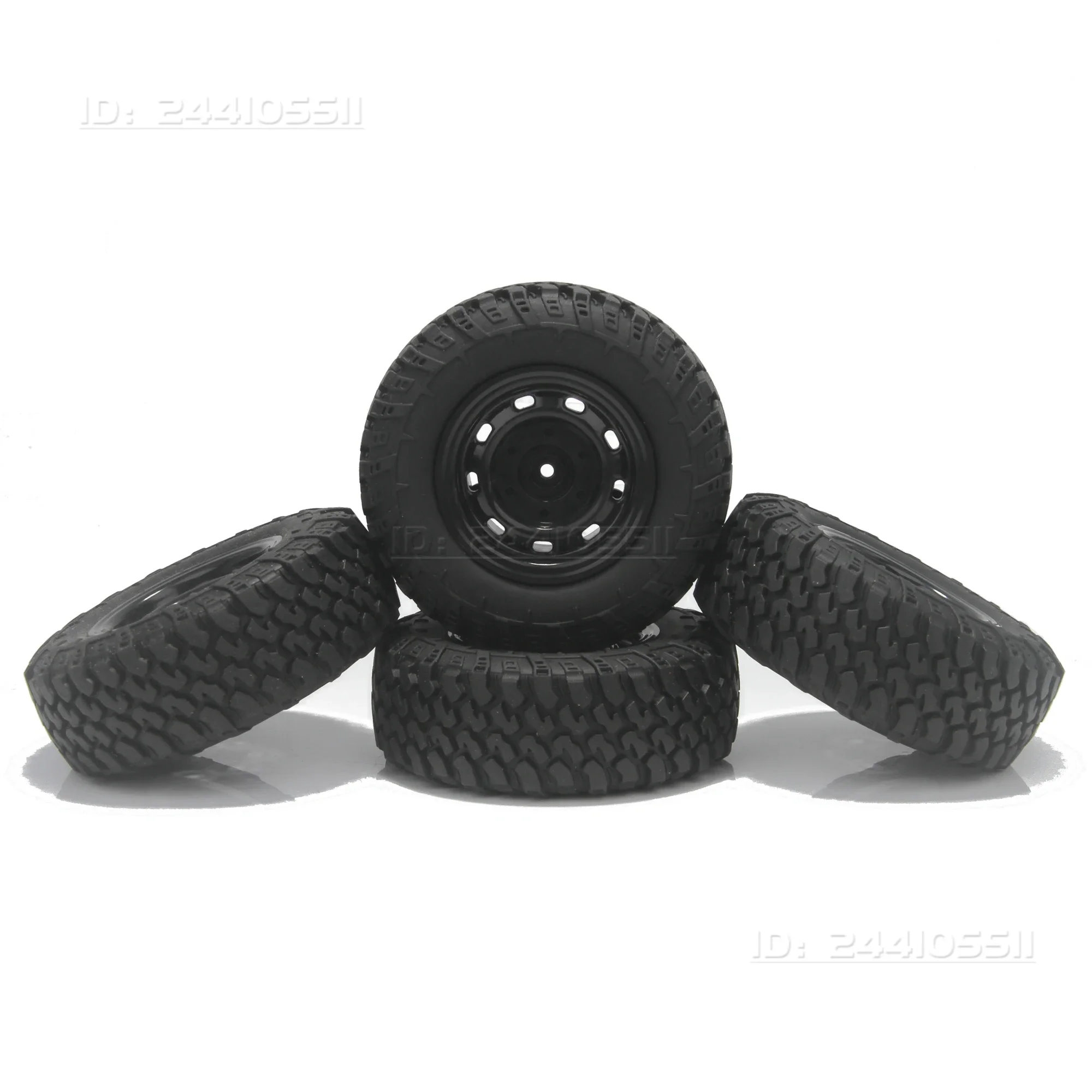 4 Uds. Neumático de goma de 73mm, llanta de rueda de cubo hexagonal de 5mm para vehículo todoterreno RC MN99S MN98 MN82 WPL C24-1 B36 D12 C64 D74-1 parte