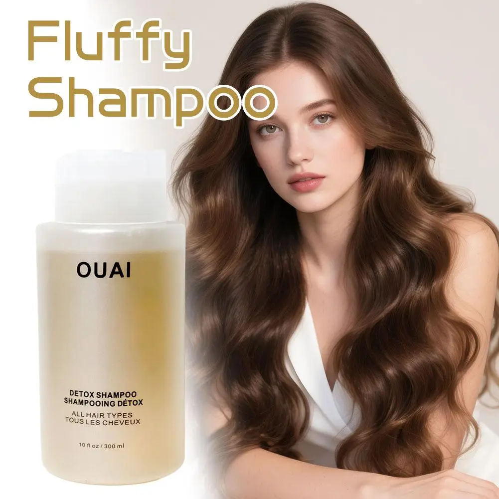 

300ml OUAI Rich Fluffy Hair Texture Dandruff Control Oil Control Shampoo LongLasting Strong Hair Repair Split Ends Thick Shampoo