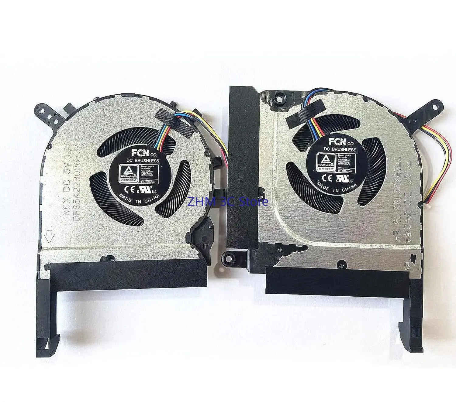 CPU GPU Cooling Fan Replacement for Asus Strix TUF 2 A15 FA506Q FA506QR FX506HC FX506HM A17 FA706I RTX30 2021 Series FNCX FNCY