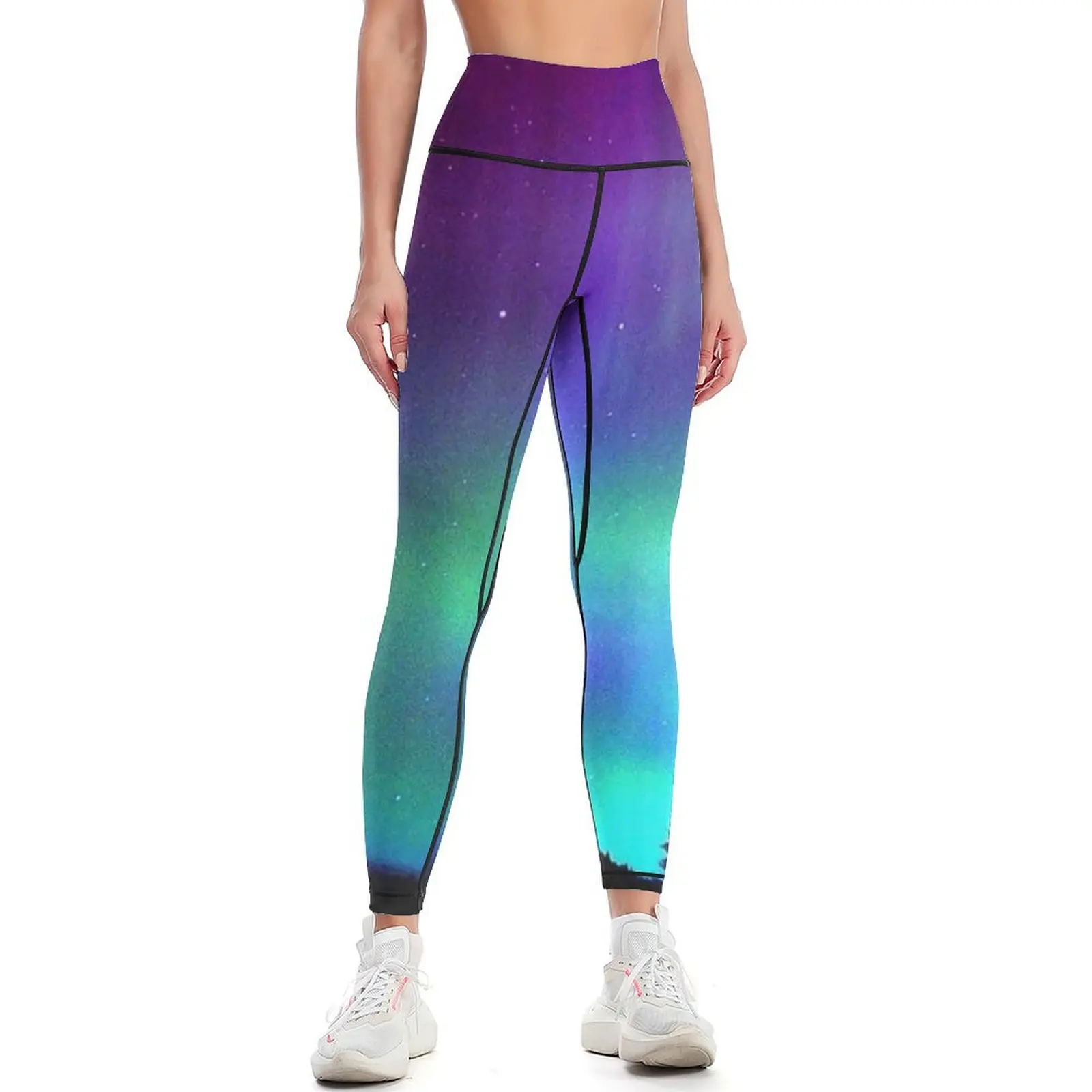 

Northern Lights Leggings Women sports harem pants leggins push up woman Womens Leggings