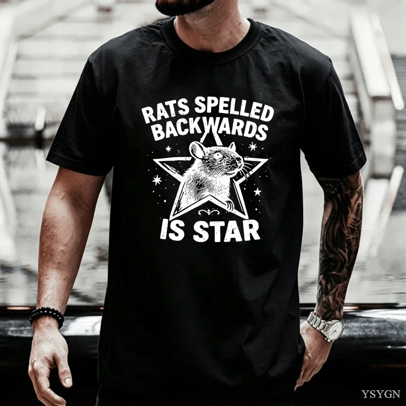 Rats Spelled Bawar Is T-shirt Unisex Funny Rat Tshirt Short Sve Animal T Shirt Printed Graph Tees 2026 New Model Short-sleeve Cr