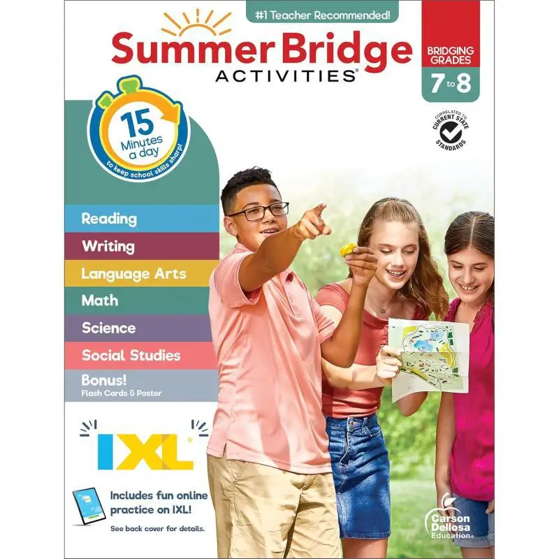 Summer Bridge Activities Grades 7  8 Carson Dellosa Education Carson Dellosa Education 9781483872766 Book