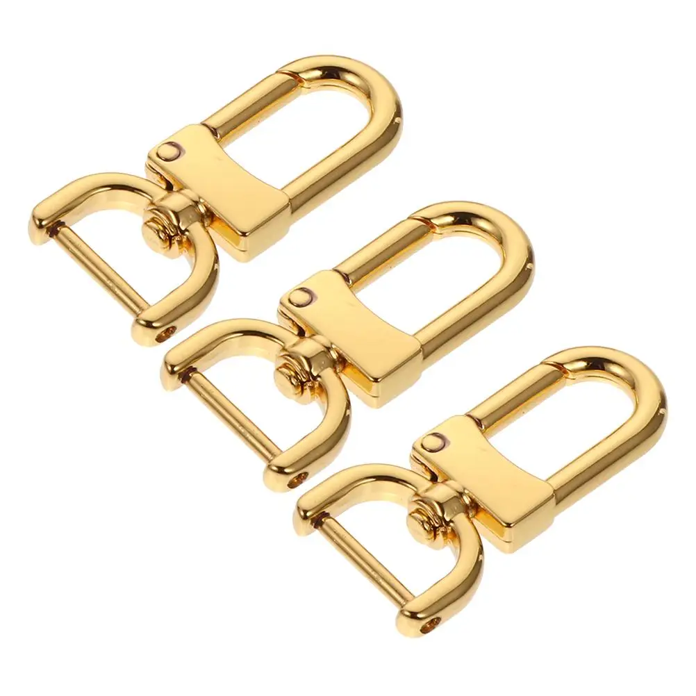 

3 Pcs Metal Dog Buckle Collar Leash Detachable Snap Hook 1.6cm Inner Diameter Zinc Alloy Bag Purse Shoe Repair Hardware