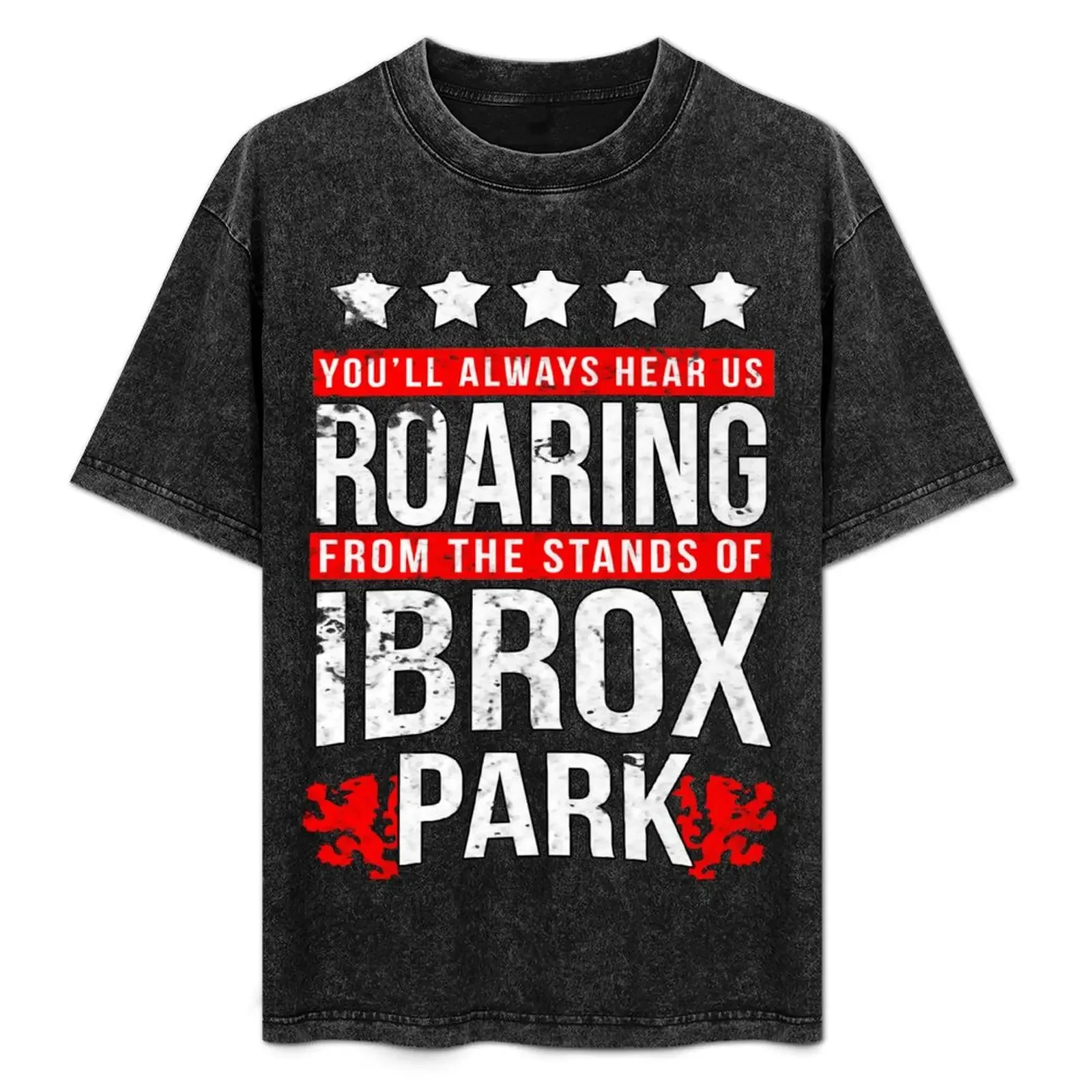 

Glasgow Rangers Ibrox Roar (Distressed Look) T-Shirt Tough Fabric Work Tee