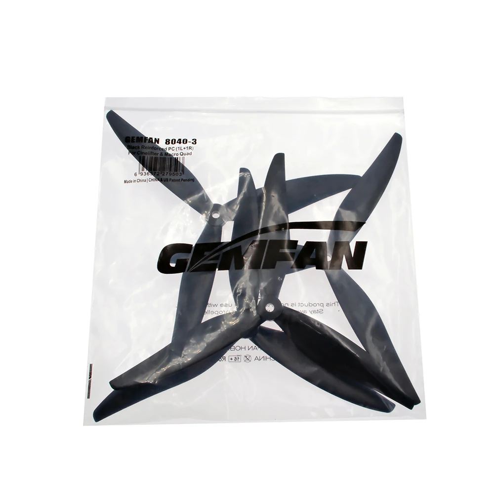 Gemfan 8040 8X4X3 3-Blatt Glas Nylon Propeller X-Klasse 8 Zoll FPV CW CCW Requisiten für LR8 X-Klasse FPV RC Cinelifter MAK4 Drohnen