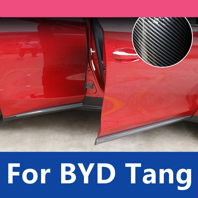 For BYD Tang 2018-2022 stainless steel body trim strip modified car door anti-collision strip door edge bright strip