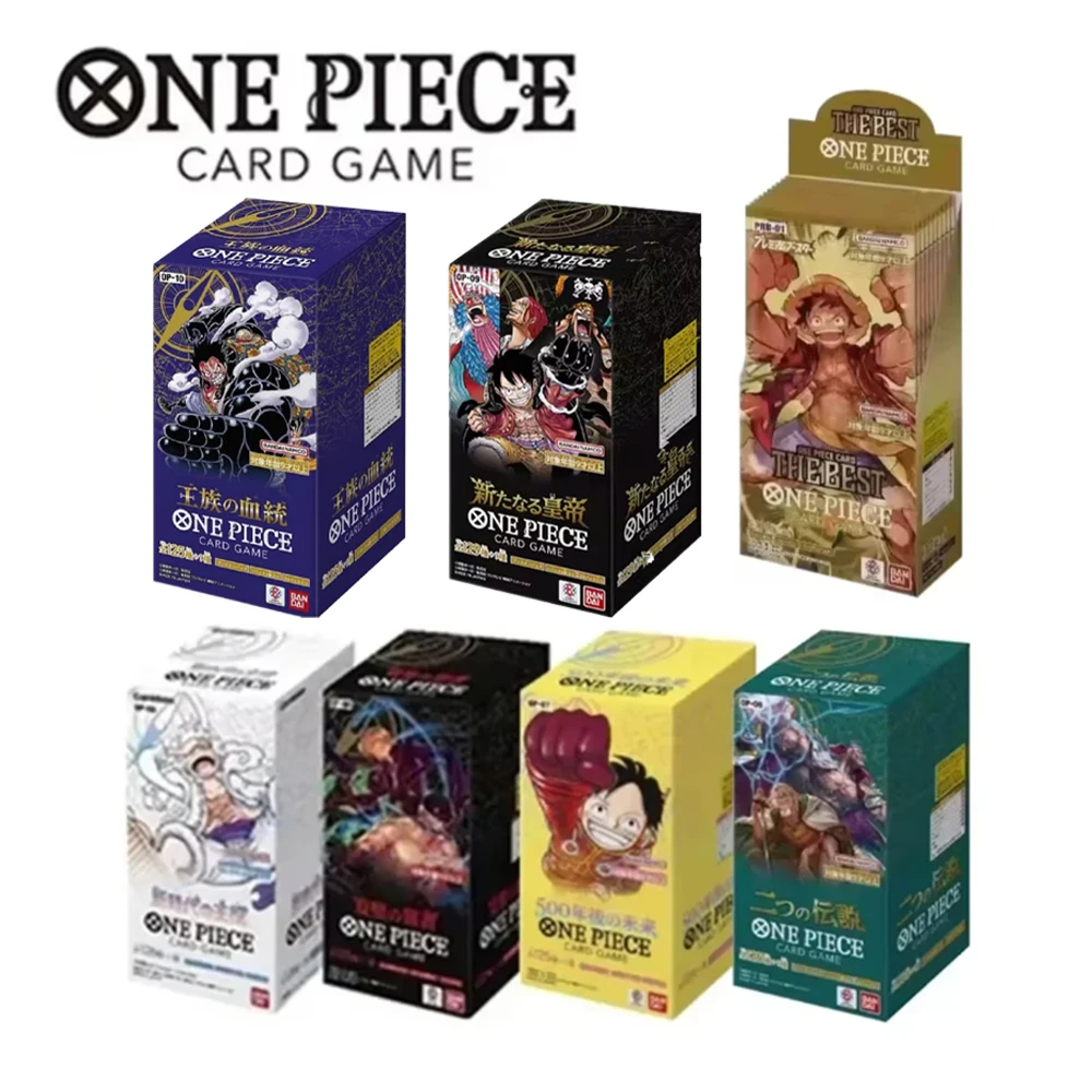 Bandai-Tarjeta OPCG de One Piece, tarjeta de colección, Luffy sombrero de paja, grupo pirata Seven Wuhai, regalos de Juguetes