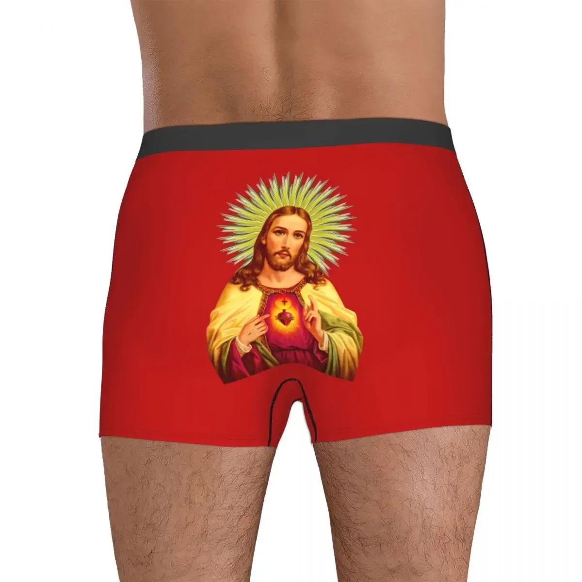 Boxer Confortable pour Homme, Sous-Vêtement avec Référence Biblique de Jésus, Idéal comme Cadeau pour Petit Ami, 22 Pièces