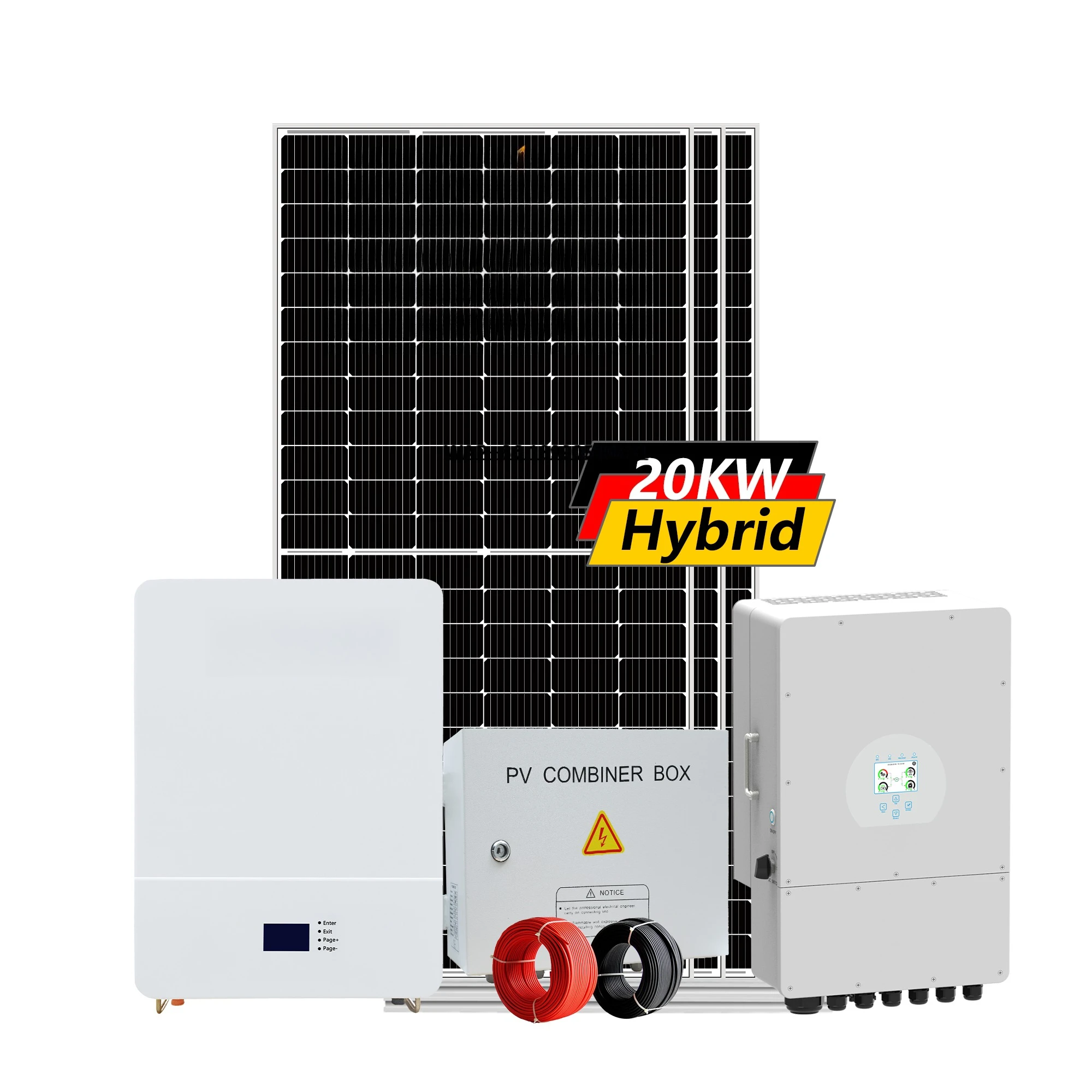 Rechargeable Solar Energy 15kw 20kw 30kw 50kw Panel Solar With Lifepo4 Battery