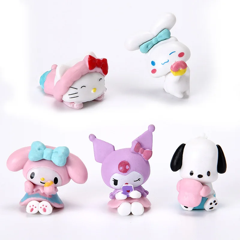 

5Pcs/set Kawaii Mini Figures Cake Decoration Cute Anime Doll Model Toy Kids Doll for Gift