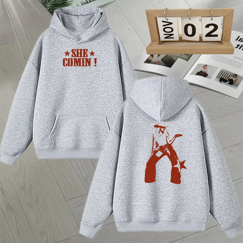 Hot Singer Beyonce Cowboy Carter Tour Double Sided Print Pullovers Long sleeve Men Women Fleece streetwear Loose Hoodies Unisex