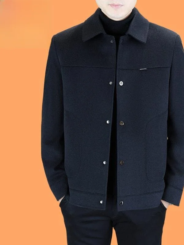 

Men's ort down Jaet Du Feather Warm Winter Workwear Stand Collar Versatile Outerwear Thiened Busin Sle