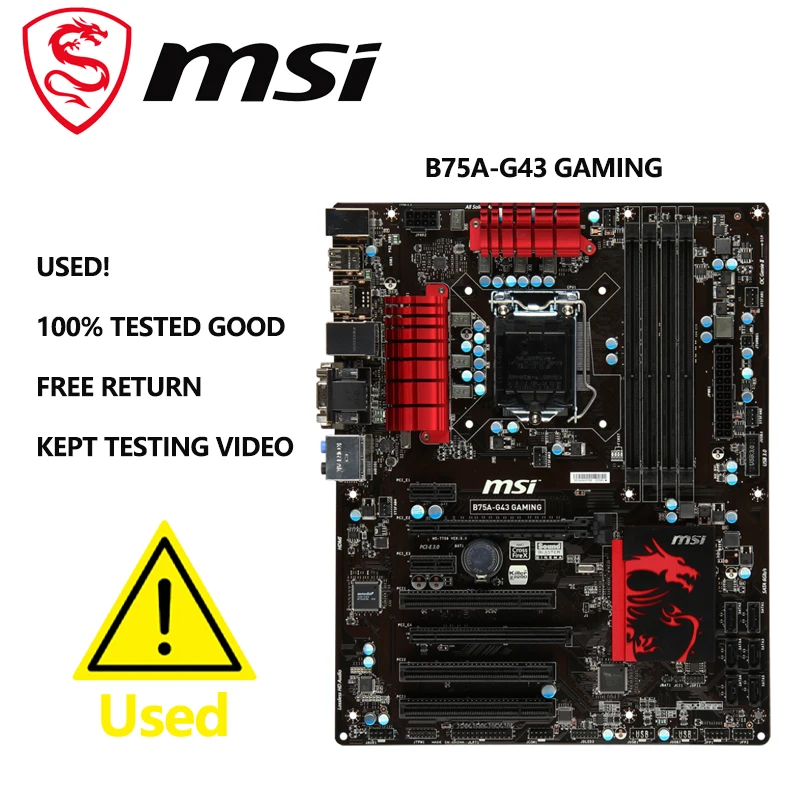 Placa-mãe MSI B75A-G43 Gaming usada