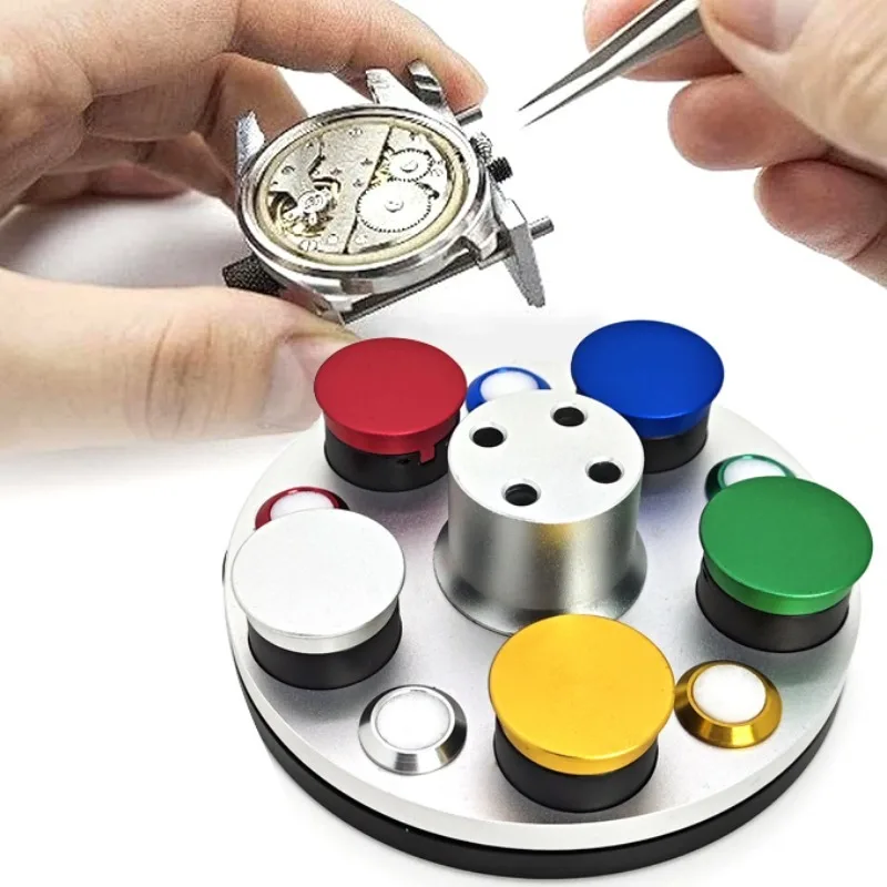 1 PC Watch Oiler Kit Alloy Five Holes Watch Oil Dishes Oil Cup Watch Repair Lubricants Oil Grease Storage Tool Watchmaker tools