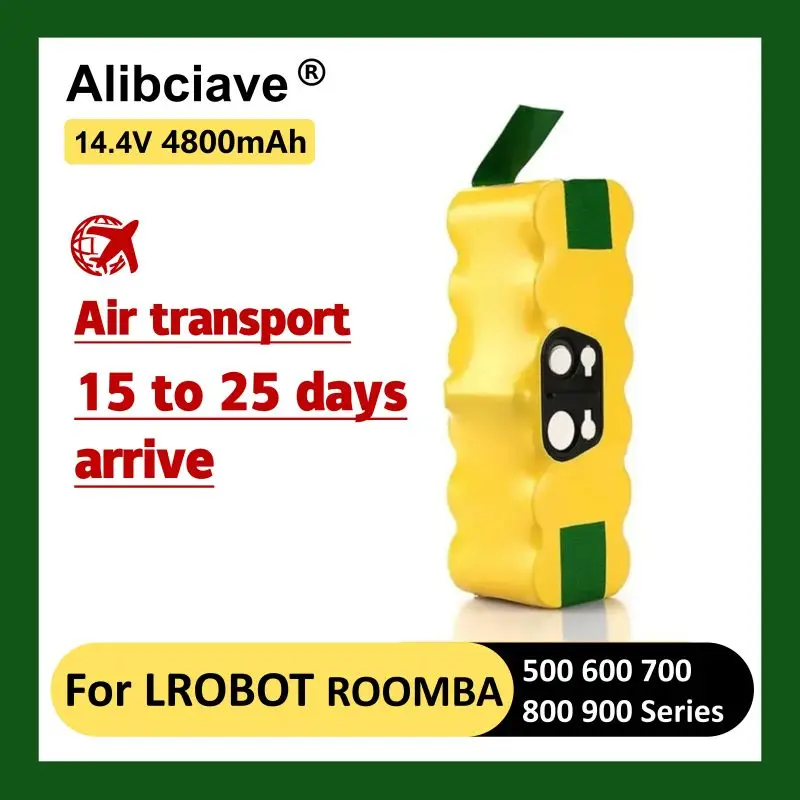 

14.4V 6800mAh Robot Vacuum Cleaner Battery for IRobot Roomba 500 600 700 800 900 Series 14.4V 620 650 770 780 580 Batteries