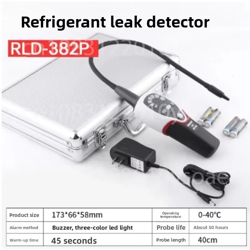 Refrigerant Halogen Leak Detector Tester Meter RLD-382P Refrigeration System Leak Detector R410A R134A R407C R404A R22