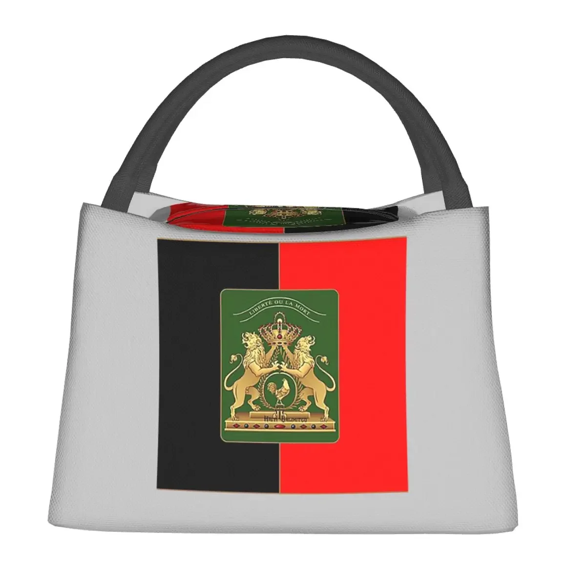 علم الاستقلال الهايتي أكياس الغداء معزول بينتو صندوق المحمولة حقيبة الغداء نزهة أكياس برودة حقيبة حرارية للمرأة فتاة العمل