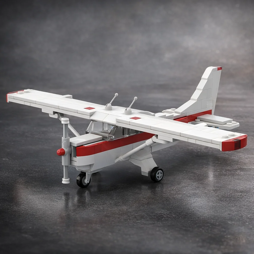 

Civil Aviation 175A Skylark Building Blocks Light Aircraft Bricks Model Kit For Adults Men Hobbyist Collection Gift