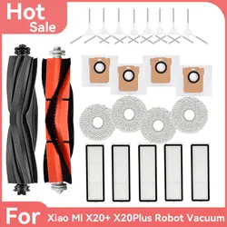 For Xiaomi Robot Vacuum X20+/X20plus Daily consumable parts such as mop cloths dust bags, main brushes, side brushes and filters