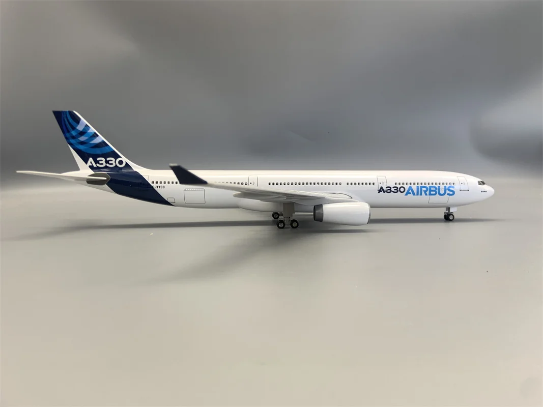 

1:135 Scale 47cm Diecast Resin Airplane Airbus A330-300 Prototype Airlines Model W Light Wheels Base Aviation Display Model