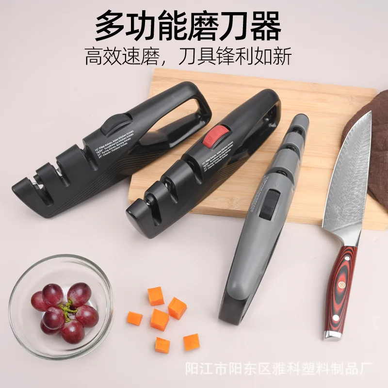 

New Professional Adjustable Rotating Knife Sharpener Fixed Angle Grinding Tool for Household Kitchen Knives Scissors