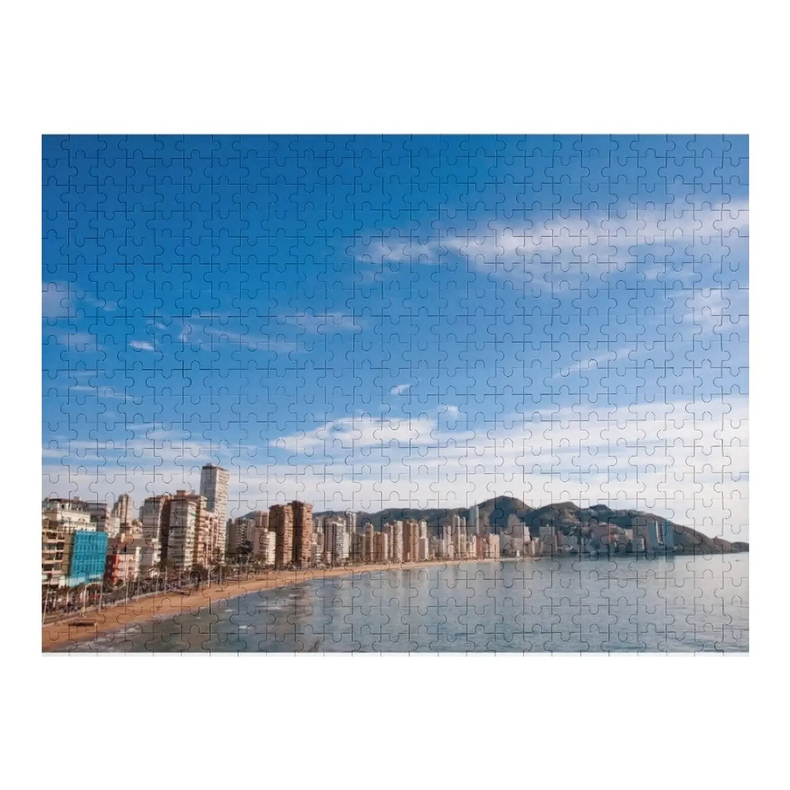 

Benidorm Levante Beach Mediterranean Coast Spain Jigsaw Puzzle Photo Custom Customized Kids Gift Puzzle