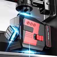 12 lines/16 lines 4D Green Light 360° Self-Leveling Laser Levels Horizontal And Vertical Cross Line with Bluetooth speaker Tool