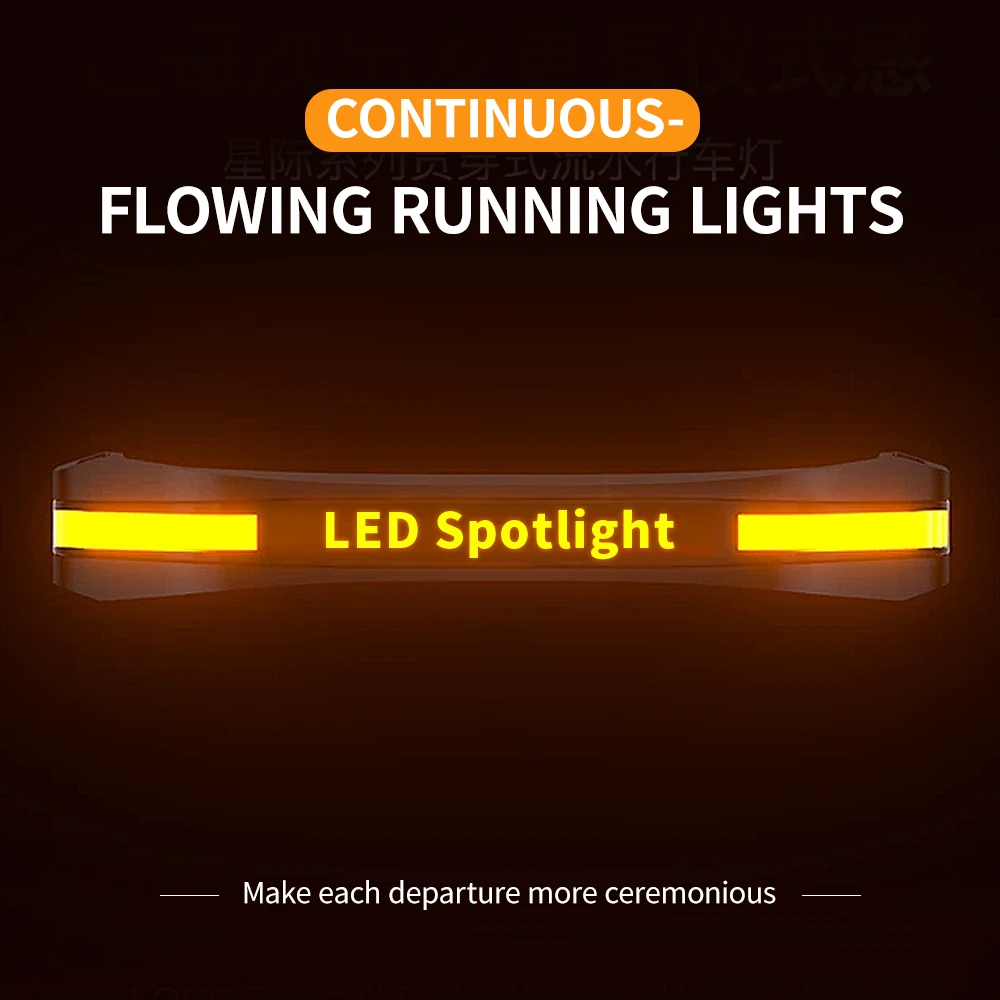COLIGHT Focos LED de 3 pulgadas para motocicleta, scooter, moto de aventura, luz diurna ámbar, luz alta y baja, estroboscópica, con cableado, para uso todoterreno