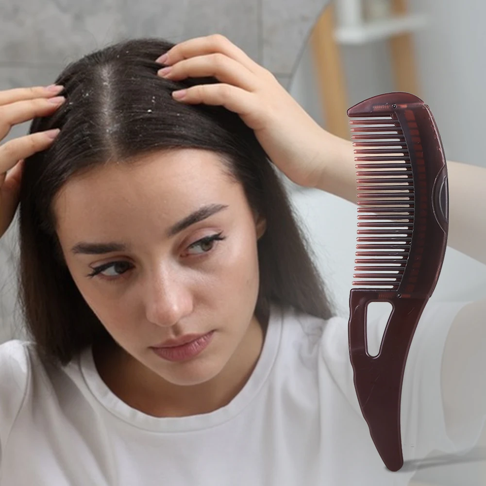 Peine de masaje energético para el cuero cabelludo más saludable y la mejor calidad del cabello, peine de eliminación de caspa de plástico para eliminación de caspa para mujeres y hombres