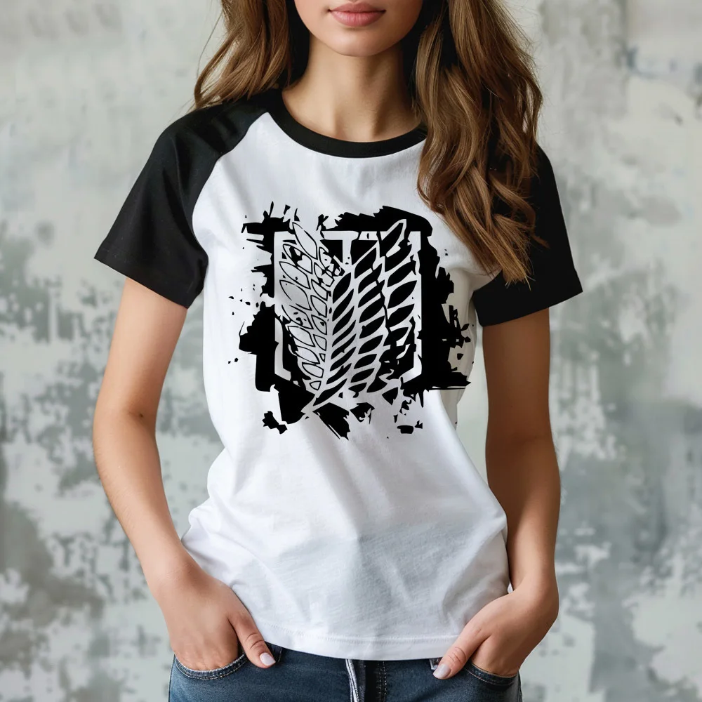 Attack on Titan tshirt women streetwear clearance sales kawaii top tees cheap party streetwear Retro 80s