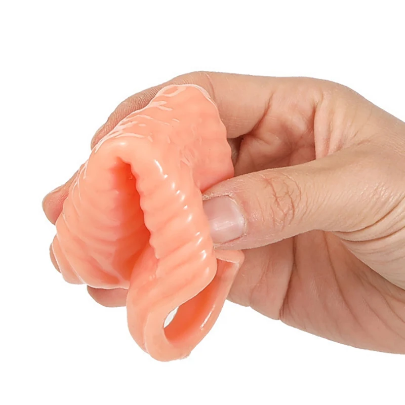 حلقة القضيب الذكور واقعية القضيب كم موسع الديك كم توسيع تأخير القذف خاتم الديك لعبة الجنس قابلة لإعادة الاستخدام