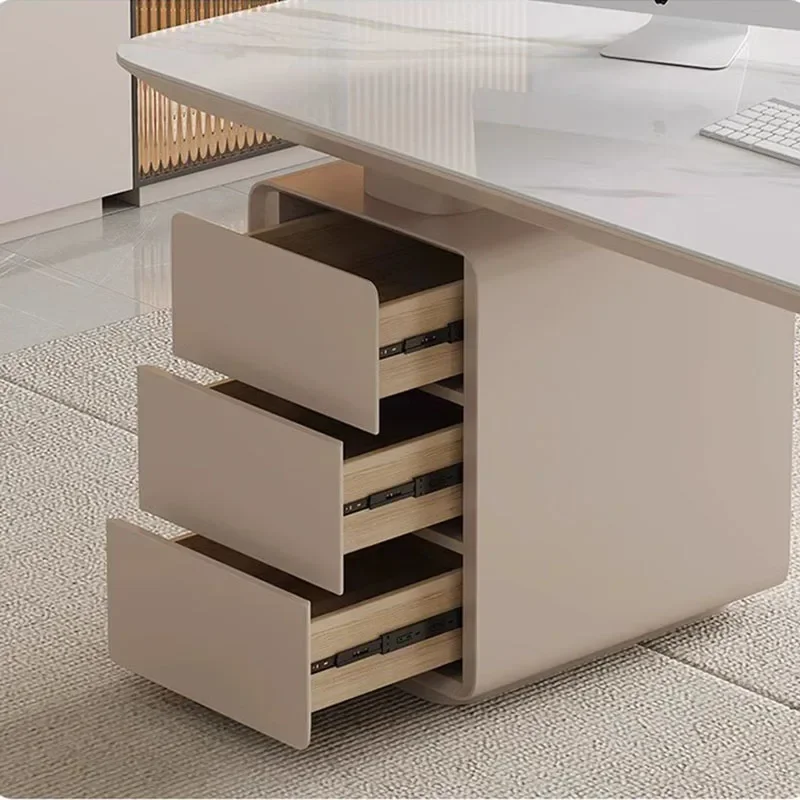 ركن وحدة التحكم طاولة القهوة اجتماع الكمبيوتر المحمول دراسة رخيصة صياغة الجدول شاشة المدرسة تقف Scrivania Bianca اللوازم المكتبية #6