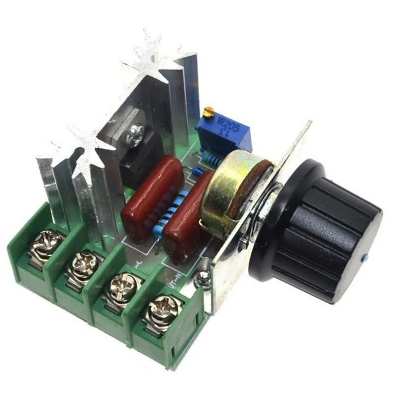 1Pc High Quality 2000W AC 220V SCR Electronic Voltage Regulator Module Speed Control Controller