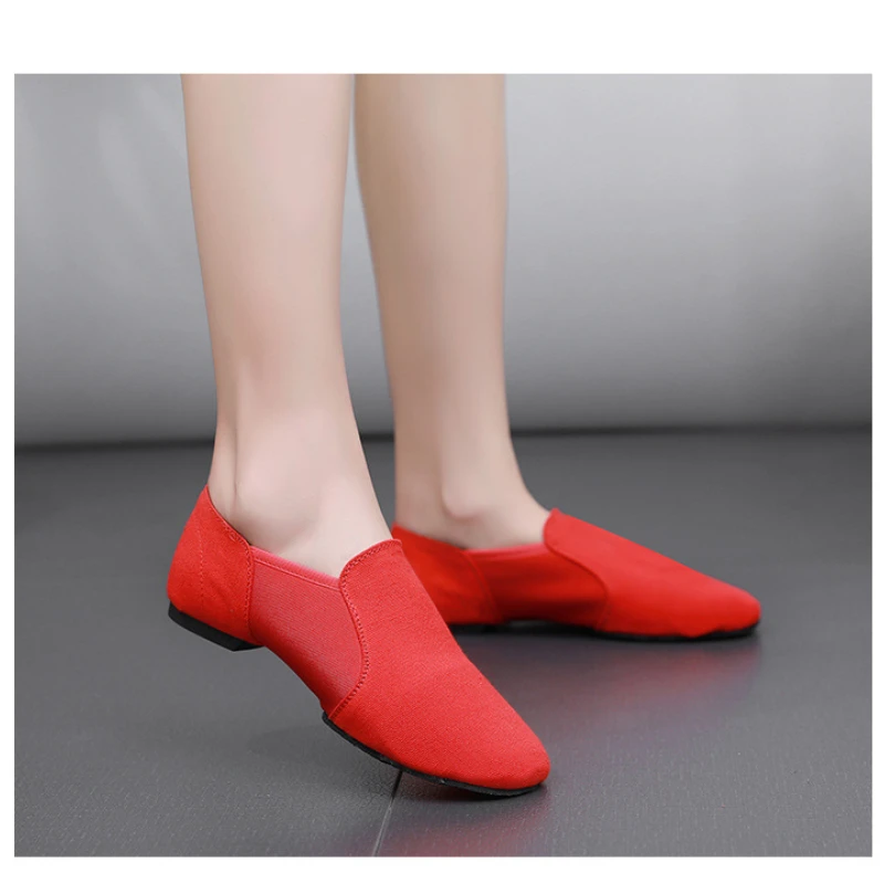 XIHAHA Kids Woman Man Couple Shoes Sneaker Women Canvas Flat Head Soft Ballet Shoe Slippers Ballet Belly Gym Yoga Dance Shoes