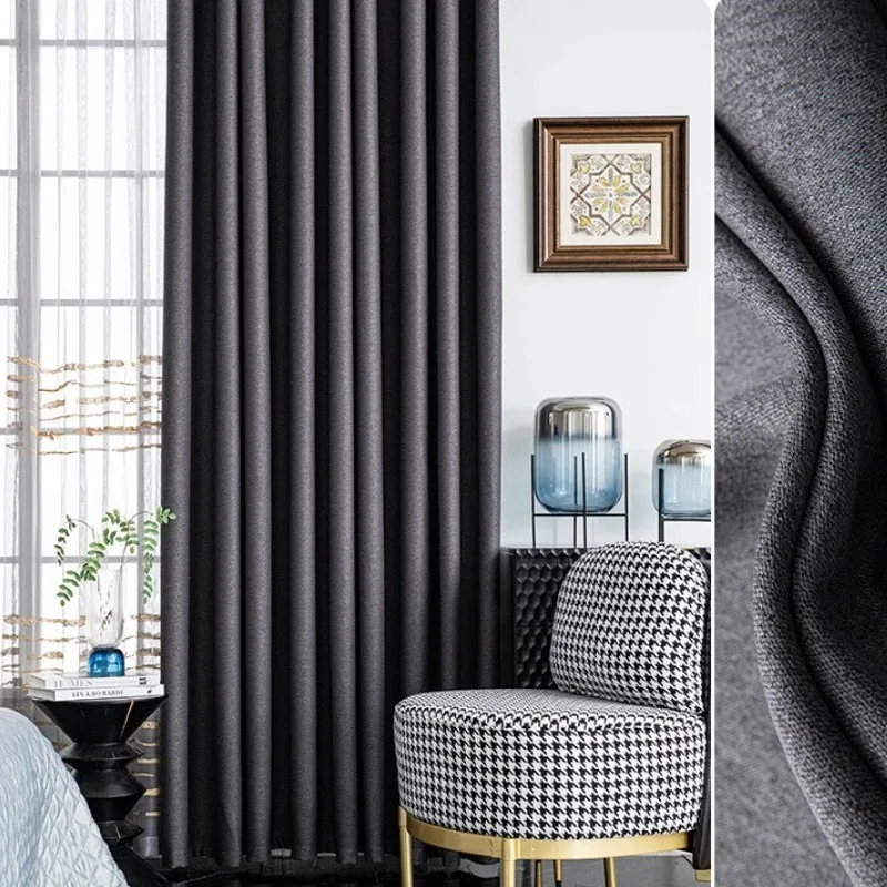 

Custom Size Fashion Luxury European Curtains for Living Room Thickened Fabric Professional Noise Reduction White Tulle Decor