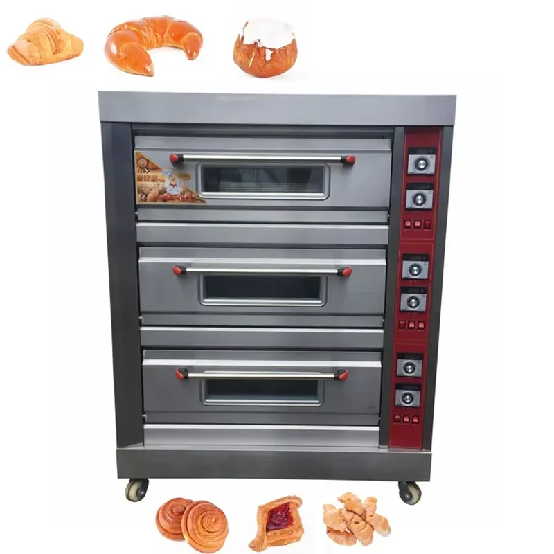 2026 Commercial Bakery Equipment Bread Baking Electric Deck Pizza Cookie Moon Cake Baking Oven
