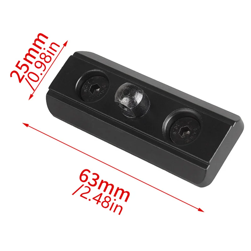 MLOK Bipod Adapter Mount Sling Stud Aluminum Alloy Mount Includes 2 T-Nuts 2 Screws And 1 Wrench Compatible For Hunting