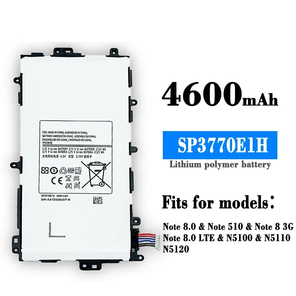 Tablet Battery SP3770E1H For Samsung GALAXY Note 8.0