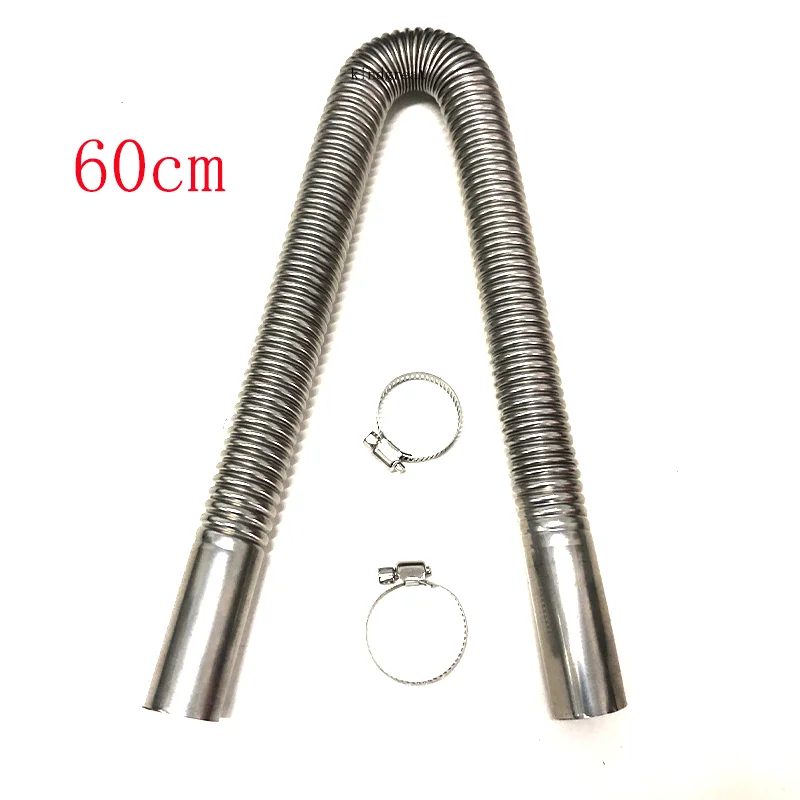 Kindgreat 60/100/120/150/200/250/300cm Car Truck Van Diesel Air Parking Heater Stainless Steel Exhaust Pipe Tube Gas Vent Hose