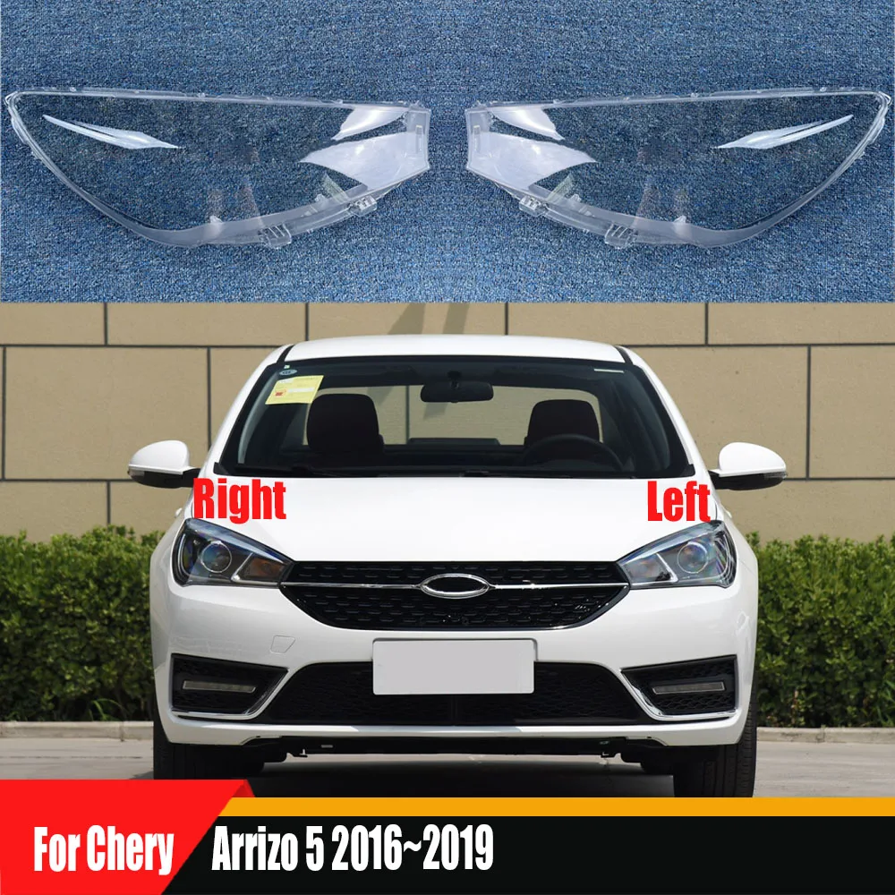 

For Chery Arrizo 5 2016~2019 Transparent Shade Mask Headlight Cover Lampshade Headlamp Shell Plexiglass Auto Replacement Parts