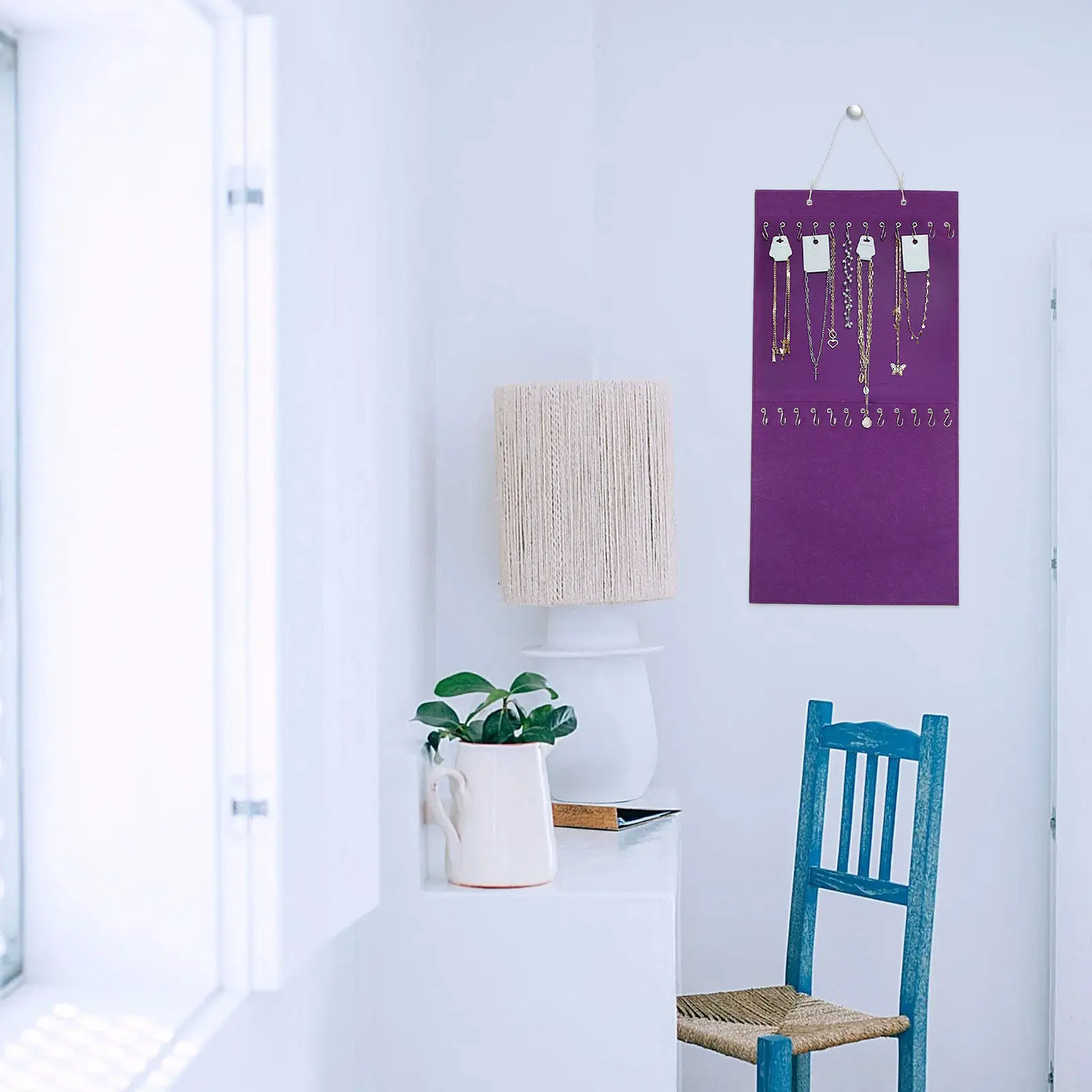 

Набор из 1 шт. практичных настенных органайзеров простого дизайна для хранения повседневных вещей, украшений, колец, аксессуаров для волос, для дома