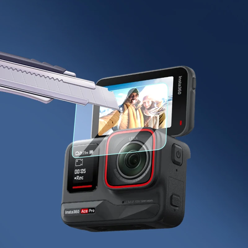 Película de vidrio templado para lente de cámara deportiva Insta360 Ace Pro, película protectora antiarañazos a prueba de polvo, juegos de accesorios