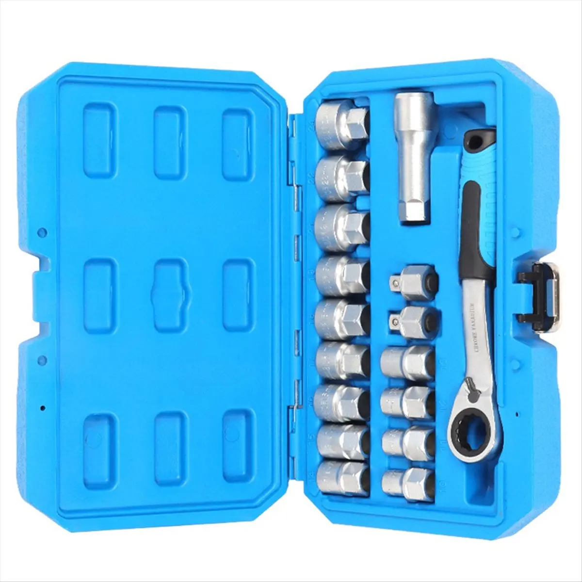 ✼Piercing Ratchet Sleeve Wrench Socket Tool Two-Way Wrench Set Wrench Set Mechanics Tool Batch Connector Sleeve Tool