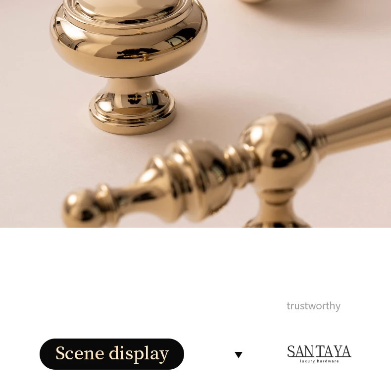Bright gold PVD brass cabinet handle product image 7