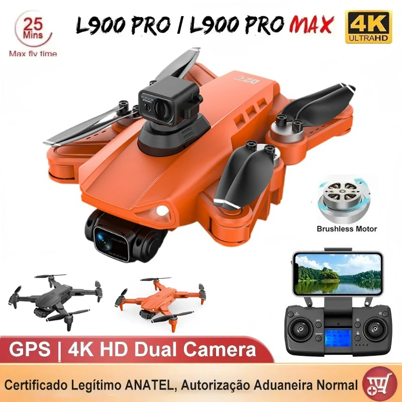 L900 PRO / PRO MAX GPS Drone 4K Professional HD Camera 5G WIFI Aerial Photography Brushless Helicopters Foldable Quadcopter Toys
