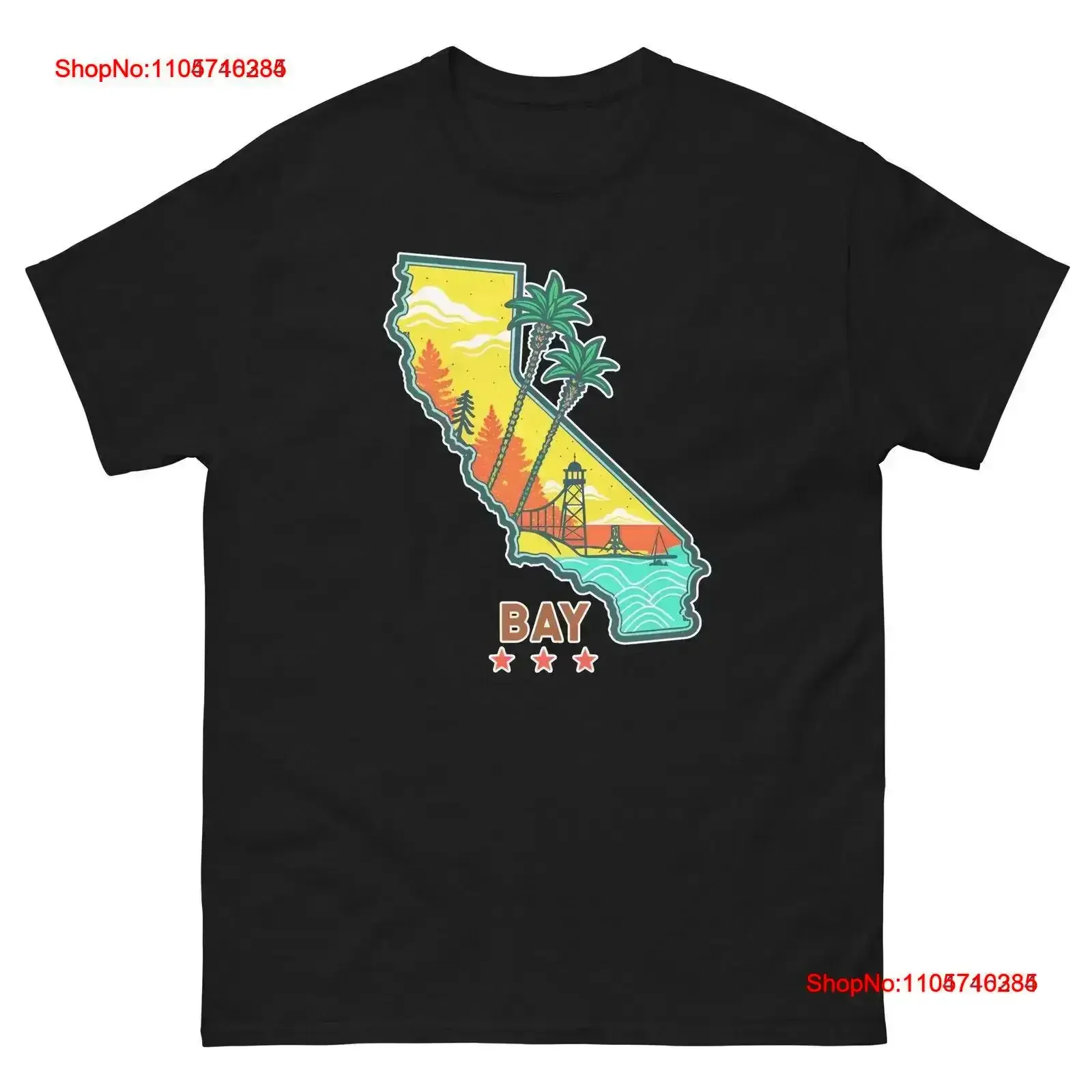 Bay Geographical Landscape Location Scenery T Shirt vintage Washed designer clothes Comfortable Top For Everyday Wear vintage