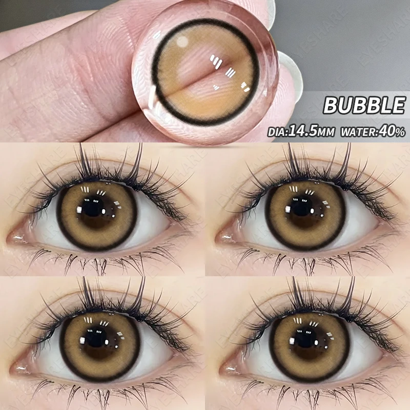 EYESHARE 1pair Eye Contacts Lense Color Contact Lenses for Eyes Natural Gray Contact Lens Yearly Fashion Beauty Makeup EyeLenses