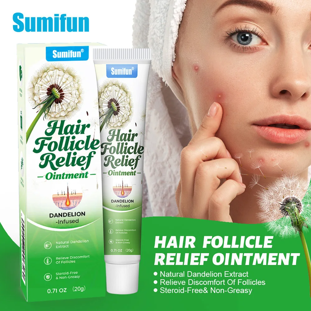 

New Hair Follicle Purification Ointment, Herbal Acne Ointment, Skin Care Cream, Soothing Ointment