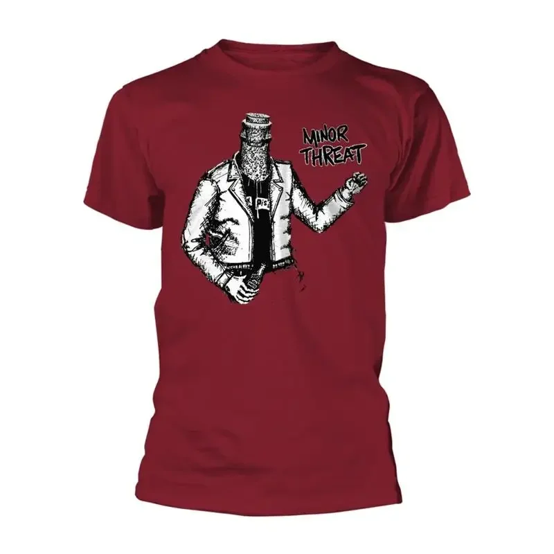 Minor Threat 'Bottled Violence' Red T shirt NEW