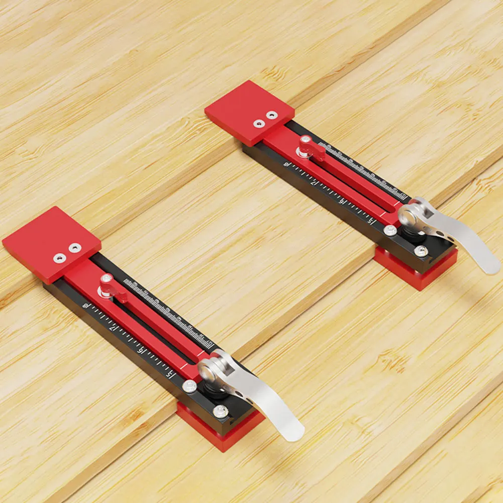 2pcs Guage Siding Grip Clamp Installation Tools Adjustable Mounting Bracket Dual Scale Metric/Imperial Woodworking Equipment